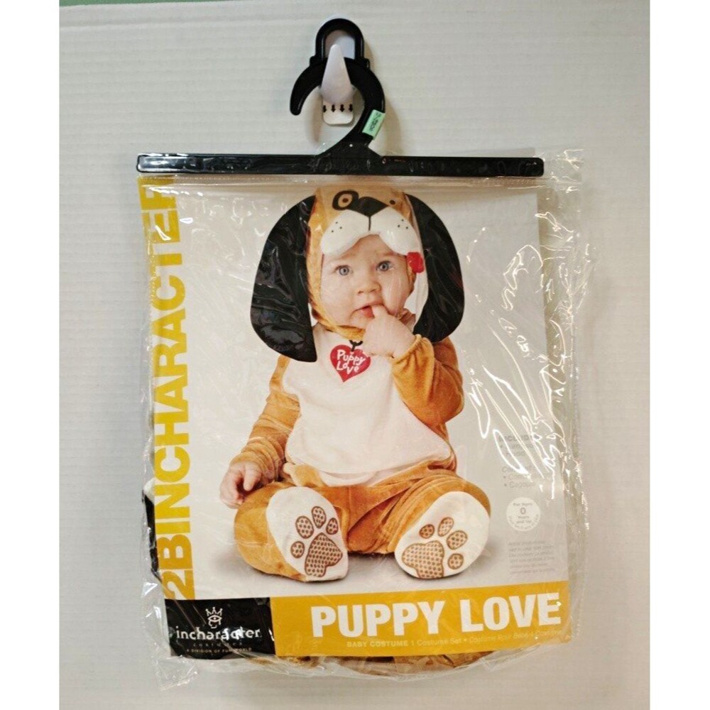 InCharacter Hooded Puppy Love Costume Complete Outfit O Months  Up Brown/White